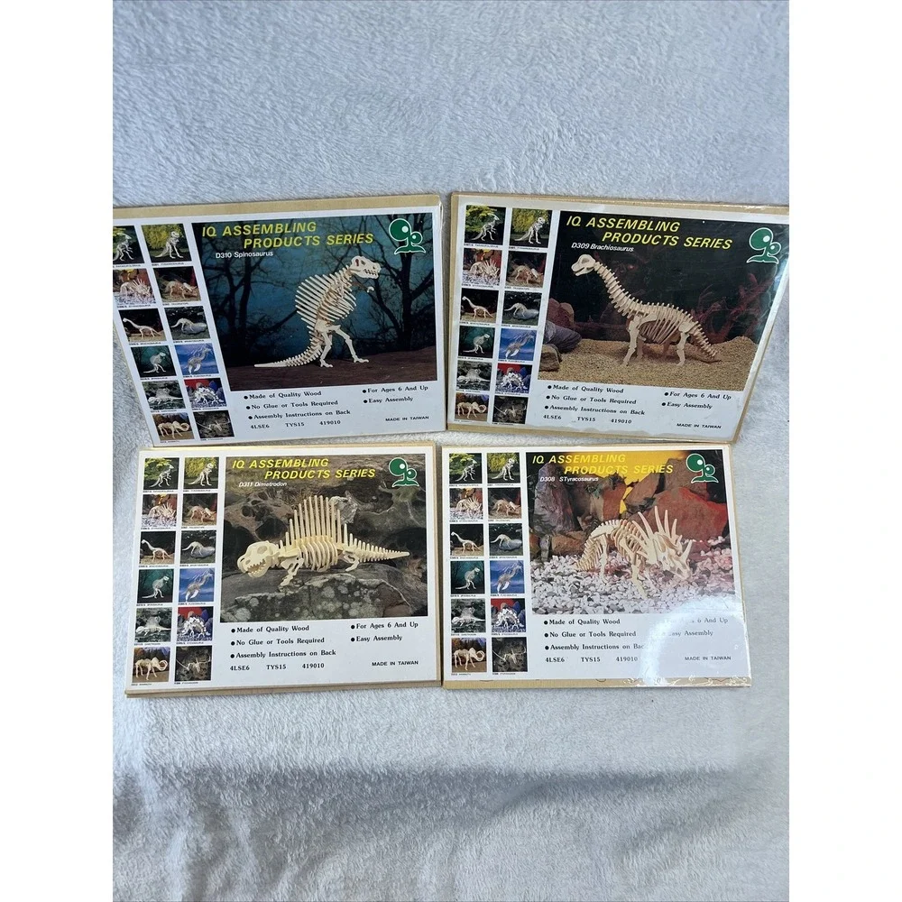 IQ‎ Assembling Products Series/Mysterious Dinosaur Lot of 12, 3D Puzzles LNC